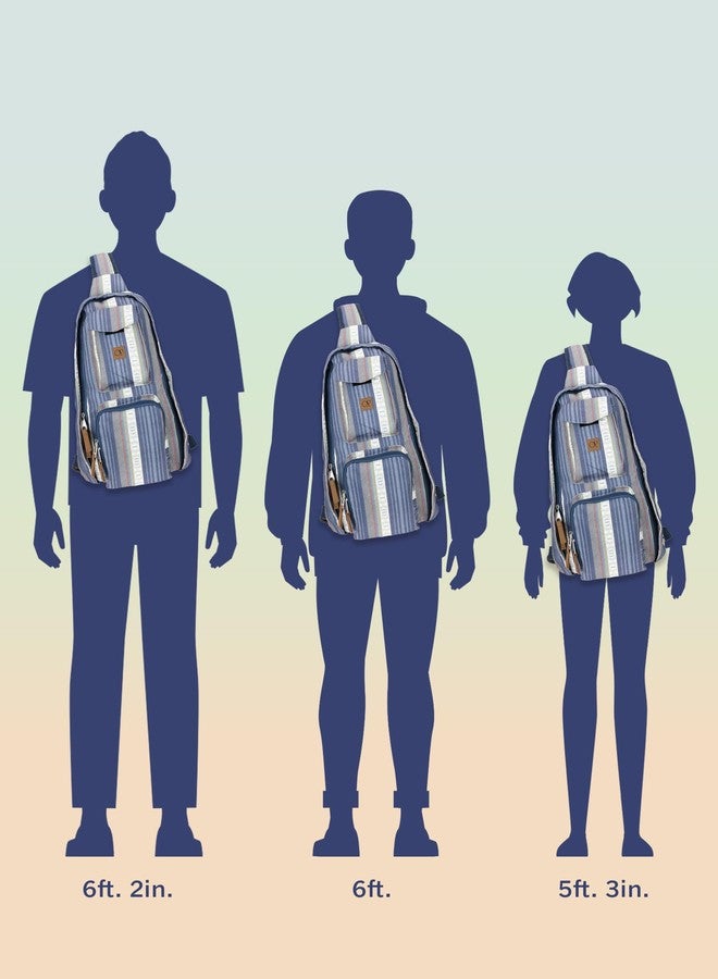 أويشن باسيبفك حقيبة كتف أوشن باسيفيك كروسبودي للاستخدام اليومي والسفر والعمل - حقيبة ظهر يومية غير رسمية للرجال والنساء (أزرق داكن) - Image 4