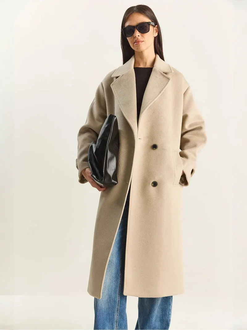 Bianco Lucci LUCCI Oversized Long Coat