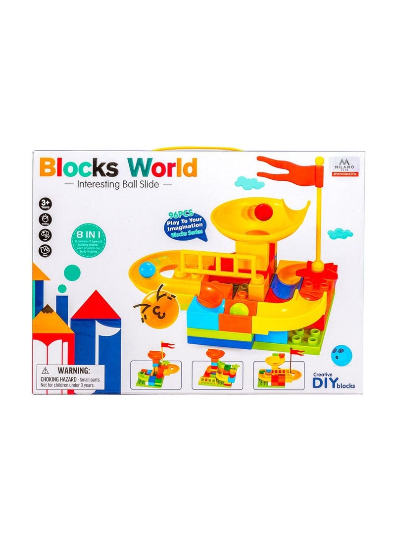 Blocks World Interesting Ball Slide 96 Pieces - SXL-88000 