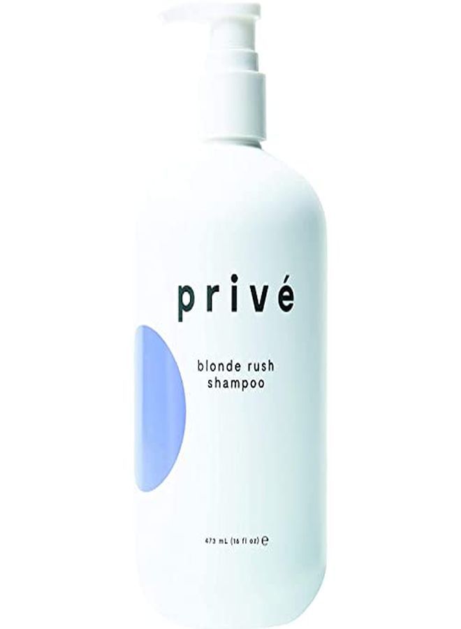 PRIVE Privé Blonde Rush Shampoo Purple Shampoo For Blonde Hair No Yellow, Brass Off, Damage Repair, For Natural Highlighted Bleached Blondes Smoothing Toning Blue Shampoo For Brassy Hair (16 Oz)  - Image 1