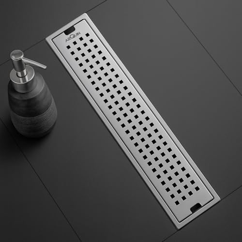 ARQUIN ARQUIN Bathroom Floor Drainer 18x4 Inch Shower Drain Channel 304 Grade Stainless Steel Bathroom Floor Drainer Water Drain Channel for Bathroom with Cockroach Trap (1mm Thickness) - Image 1
