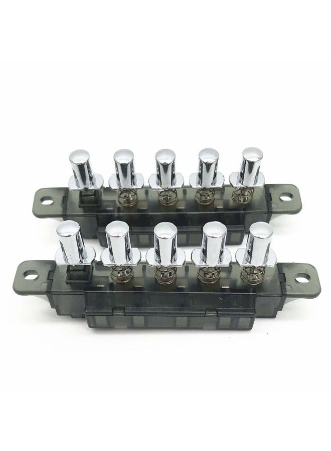 XMHF 5 Push Button Piano Type AC 250V 4A MQ165 Key Board Switch For Range Hood 2Pcs - Image 1