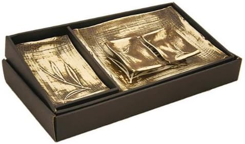 Asian Home Contemporary Dinnerware 4 PCS Sushi Dinner Set for Two