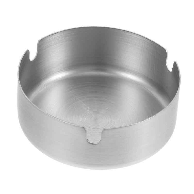Stainless Steel Ashtray for Home Office Indoor Outdoor Clean Air Creative Smoking - Image 2