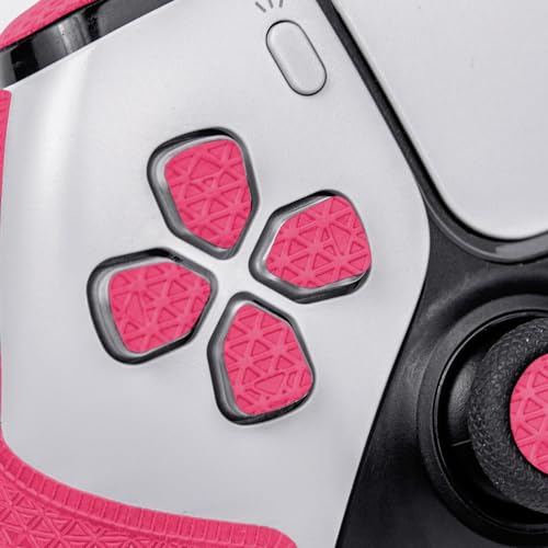 TALONGAMES Controller Grip Tapes Compatible with PS5 DualSense, Ultra Version Anti Slip Tape, Sweat Absorbent, Skin kit, Compatible with PlayStation 5 Controllers Grips, Buttons, Trigge, D-pad Pink - Image 3