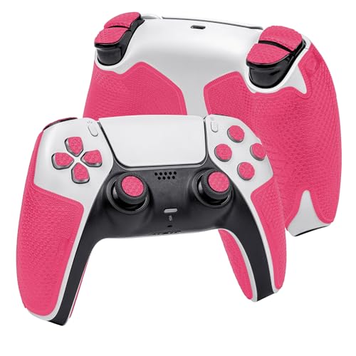 TALONGAMES Controller Grip Tapes Compatible with PS5 DualSense, Ultra Version Anti Slip Tape, Sweat Absorbent, Skin kit, Compatible with PlayStation 5 Controllers Grips, Buttons, Trigge, D-pad Pink - Image 2