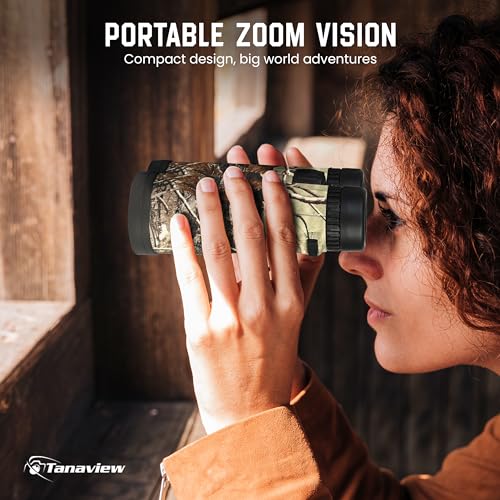 Tanaview 10X42 Compact Binoculars for Adults - Long Distance, High Powered Binoculars with Travel Case - Extra Bright Light & Large Field of View - Lightweight, Water & Fog Proof, Hunting, Bird Watching - Image 3