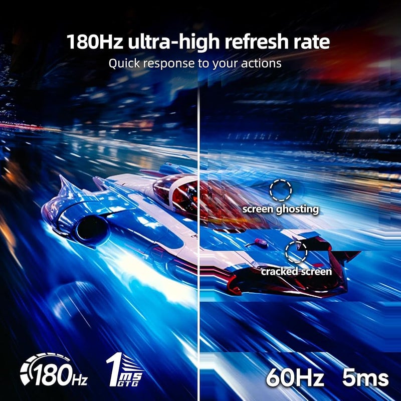 KOORUI 27 Inch Gaming Monitor QHD 2560x1440, 320Hz 1ms IPS Computer Monitor, 98% DCI-P3 HDR 400, Adjustable Stand (Tilt/Swivel/Height), HDMI 2.1x2, DisplayPort 1.4 - Image 2