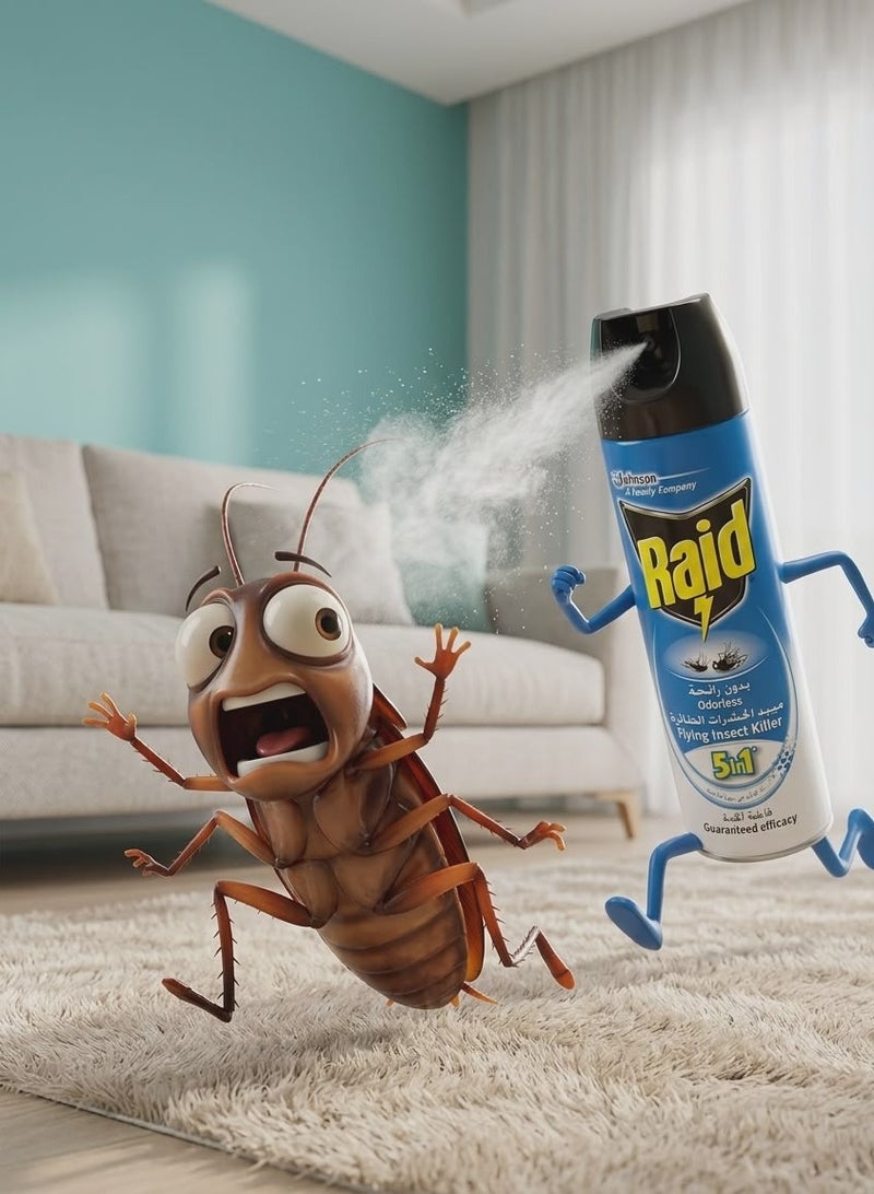 Raid Flying Insect Killer Odorless 300ml - Pack of 2 - Image 2