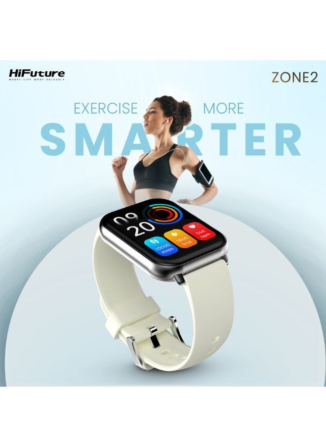 HiFuture - Zone2 Bluetooth Calling Smart Watch 1.96 AMOLED Display, Black - Image 1