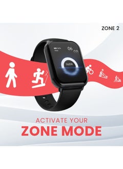 HiFuture Zone2 Bluetooth Calling Smart Watch 1.96 AMOLED Display, Black  - Image 3