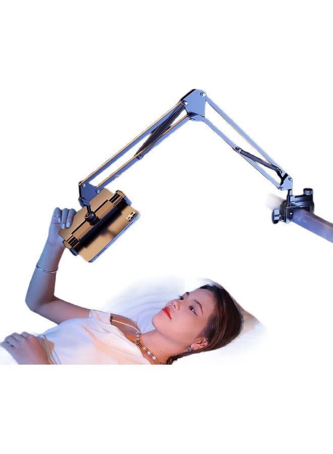 Samtogo Tablet Stand Bed Head Ipad Phone Lazy Bracket Bedside Mechanical Arm 360° Adjustable Overhead Folding Desktop Online Course Learning Tiktok Short Video Drama Watching - Image 2