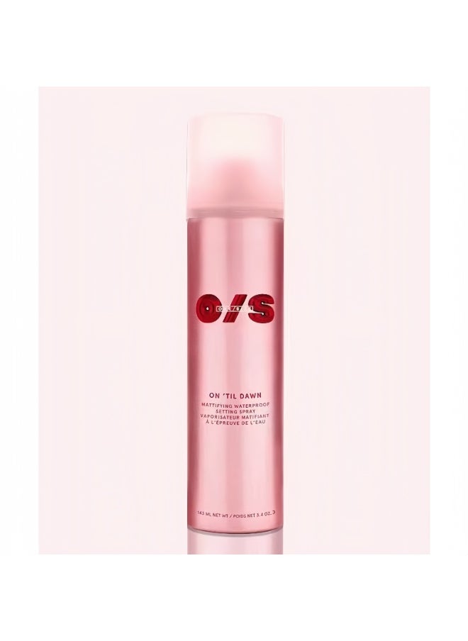 One size On 'Til Dawn Matte Setting Spray, Long-Lasting Waterproof Matte Finish, with Green Tea & Witch Hazel - Oil Control, 3.4 oz / 143 ml  - Image 1