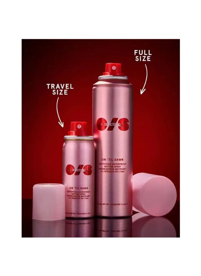 One size On 'Til Dawn Matte Setting Spray, Long-Lasting Waterproof Matte Finish, with Green Tea & Witch Hazel - Oil Control, 3.4 oz / 143 ml  - Image 5