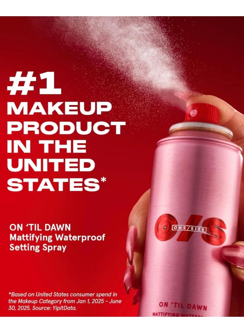 One size On ’Til Dawn Mattifying Waterproof Setting Spray 143ml / 3.4oz, Long-Lasting Makeup Fixer Fine Mist, Helps Control Oil and Shine, Transfer-Resistant Matte Finish - Image 2
