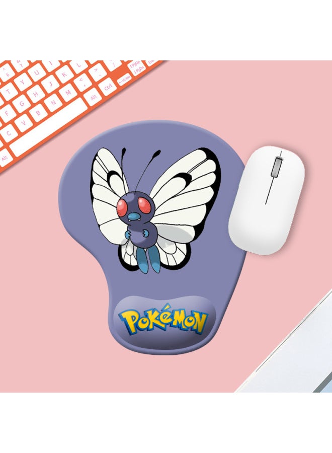 Comfortable Simple Cartoon Series Silicone Wrist Rest Mouse Pad Office Gaming Anti-slip Desk Mat Wrist Support Hand Rest Pad-Color:Color Map Opp Packaging-Pattern:CW040-2-Koi Possessed Lotus - Image 4