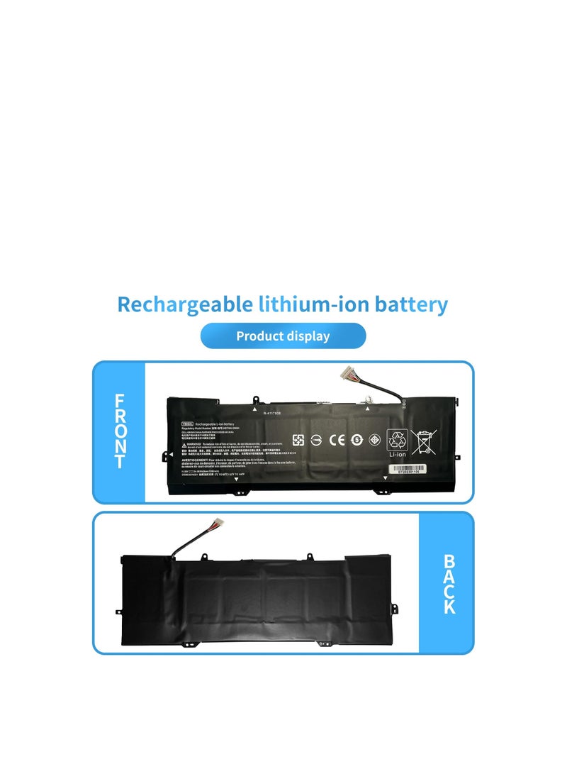 Terabyte YB06XL HSTNN-DB8H 928427-271 YBO6XL YB06084XL TPN-Q200 926372-855 Replacement Laptop Battery for HP Spectre X360 15-CH 15-CH002TX 15-CH01 3TX 201 8 Series (11.55V 84.08Wh) - Image 5