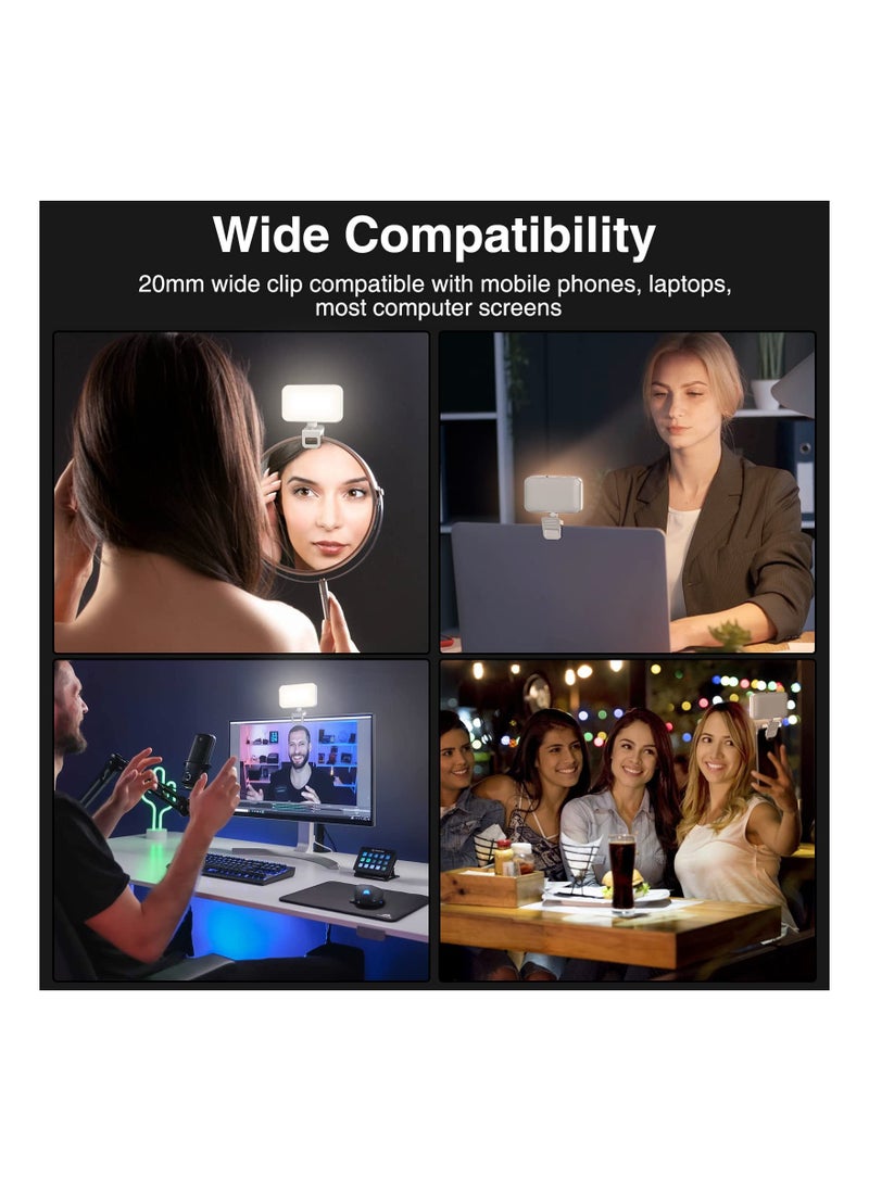 KASTWAVE - Video Conference Lighting Panel, Ring Light for Monitor Clip On, Zoom Call Lighting, Self Broadcasting and Live Streaming Rechargeable for Computer Laptop, Photography, Vlogging - Image 1