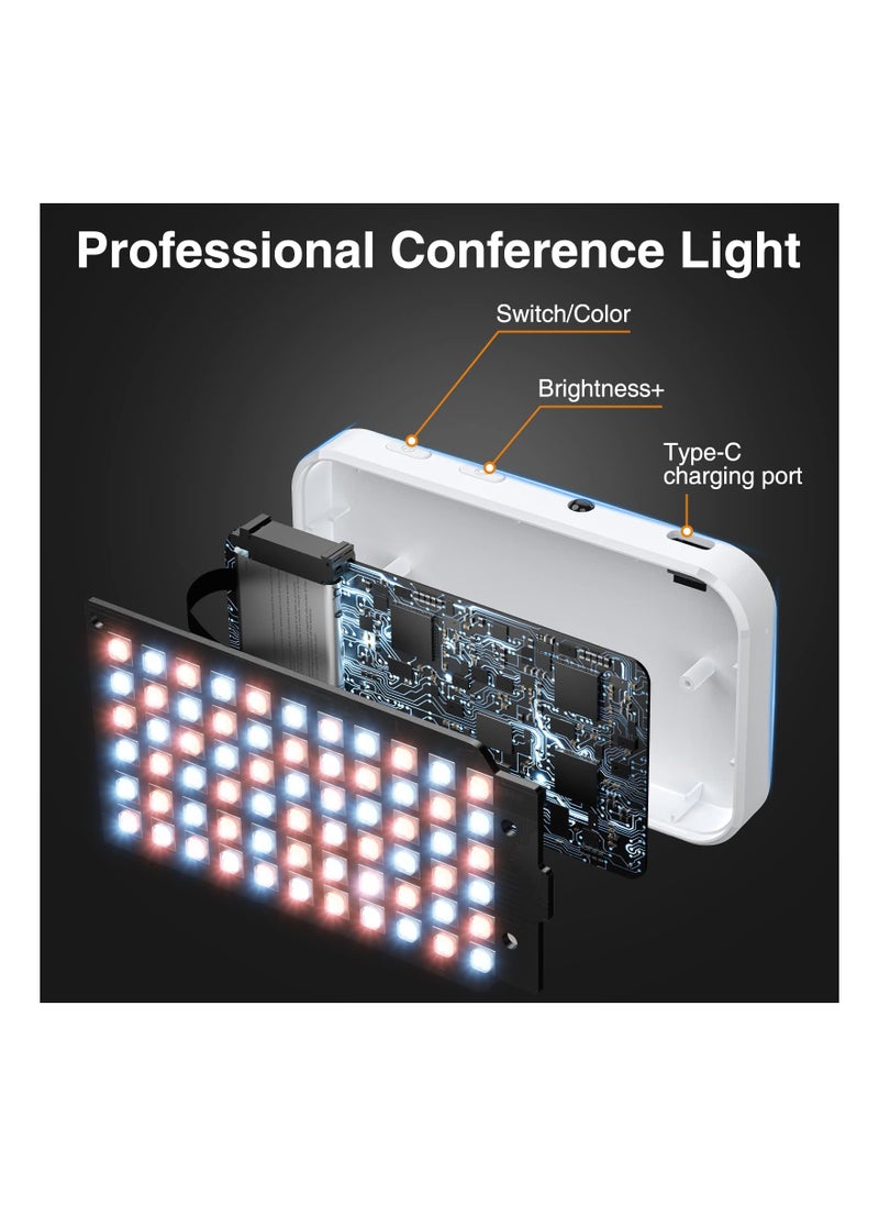 KASTWAVE - Video Conference Lighting Panel, Ring Light for Monitor Clip On, Zoom Call Lighting, Self Broadcasting and Live Streaming Rechargeable for Computer Laptop, Photography, Vlogging - Image 1