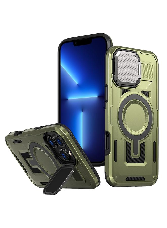 Zaboon Case For iPhone 13 Pro Max Shield Frame Holder MagSafe Phone Case - Image 1