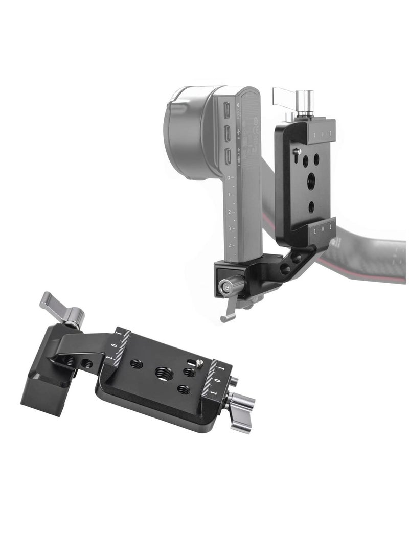 RS3 Vertical Camera Mount, Robust Portrait Mounting Solution Compatible With DJI RS 2 RS 3 RS3 PRO For IG YouTube Shorts Tiktok Video Extended Vertical Shooting, Camera Stabilizer - Image 1
