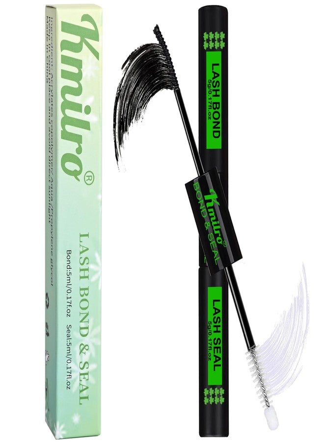 kmilro Lash Cluster Glue Bond and Seal Waterproof Eyelash Glue Upgrade 150Hours Strong Hold Long-Lasting 2 in 1 Lashes Bond and Seal Eyelashes Clusters DIY at Home Latex-Free for Sensitive Eyes, by Kmilro - Image 1