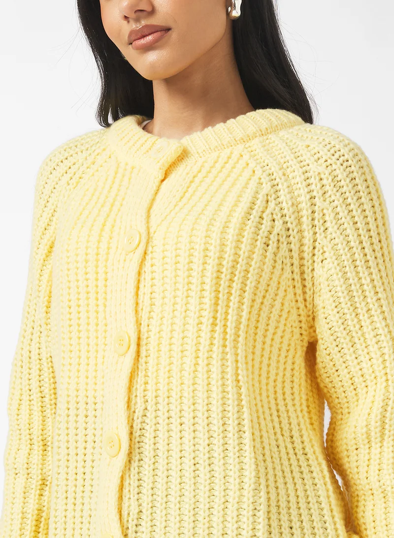 Ginger Slim Fit Knitted Button Down Cardigan