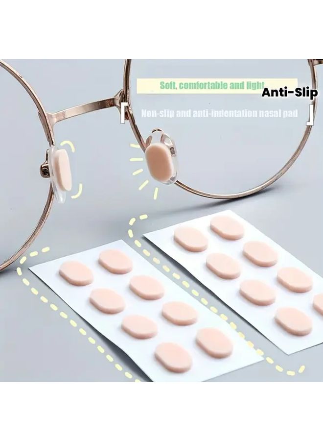 64 Pcs Ultra Soft Anti Slip Self Adhesive Nose Pads For Eyeglasses Pressure Relief Non Slip Comfortable Lightweight Design For Vision Care Essentials Ergonomic Design - Image 1