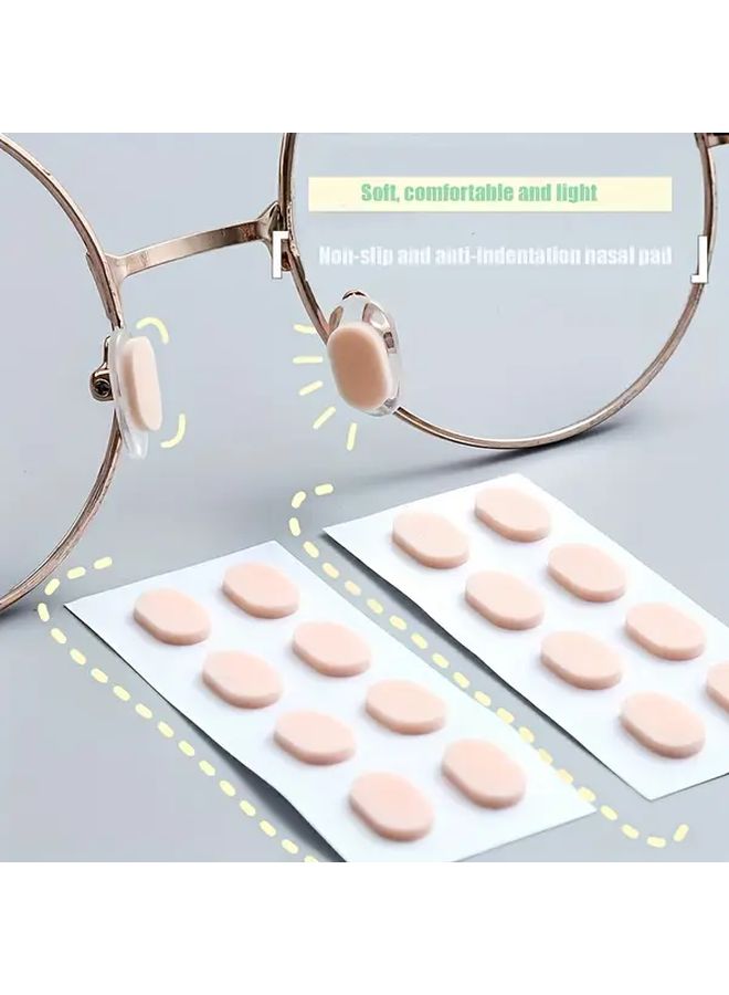 64 Pcs Ultra Soft Anti Slip Self Adhesive Nose Pads For Eyeglasses Pressure Relief Non Slip Comfortable Lightweight Design For Vision Care Essentials Ergonomic Design - Image 5