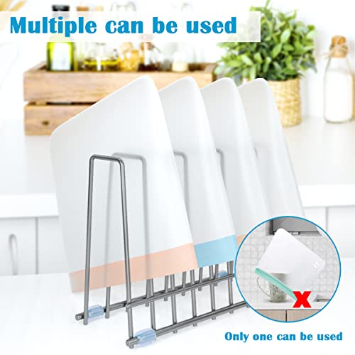 IDEATECH Reusable Silicone Bags Rack, Drying Rack for Storage Bags, Stainless Stand for Reusable Freezer Bags, File Organizer Desktop Storage Book Shelf (Grey) - Image 2