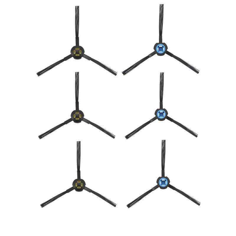 Detetap 6pcs Replacement Side Brushes for Ilife V8 V80 V8S X800 X785 X750 A9S A7 Robot Vacuum Cleaner Accessories 3pairs Left&Right Blue&Yellow - Image 1