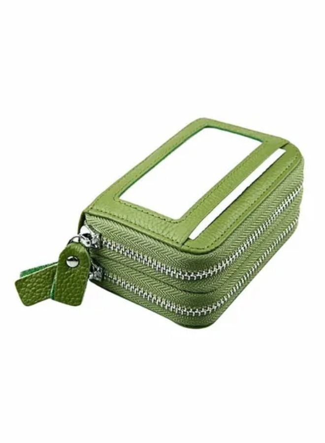 Double Layers Zippers Closure Wallet