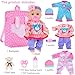 ebuddy 12 inch Baby Doll and AccessoriesReborn Baby Dolls Real Life Baby Dolls with 3 Sets ClothesBackpackPacifier Bottle - Image 4