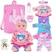 ebuddy 12 inch Baby Doll and AccessoriesReborn Baby Dolls Real Life Baby Dolls with 3 Sets ClothesBackpackPacifier Bottle - Image 3