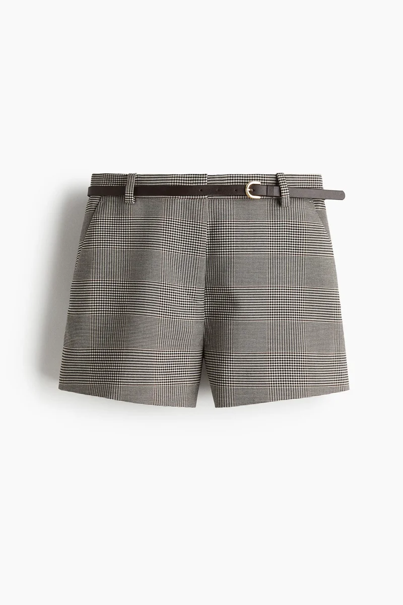 H&M Belted shorts