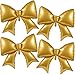 Simgoing 4 Pcs 39 Inch Jumbo Christmas Gold Bow Balloons Giant Bow Balloons Large Coquette Decorations Backdrop for Women Birthday Baby Shower Bridal Engagement Wedding Decor Party Supplies - Image 2