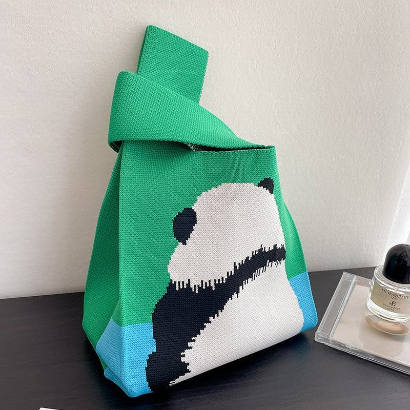 Fresh Cross-Body Bag, Knitted Bag, Wrist Bag, Handbag, Tote Bag, Knitted Bag, Tote Bag, Women'S Bag, Woven Bag - Image 1