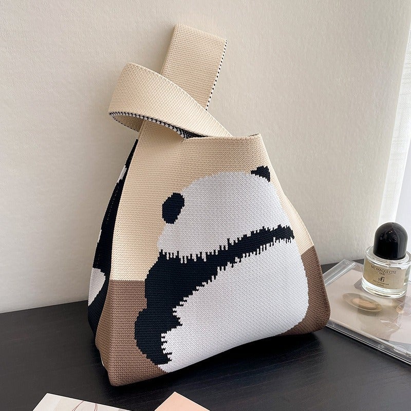 Fresh Cross-Body Bag, Knitted Bag, Wrist Bag, Handbag, Tote Bag, Knitted Bag, Tote Bag, Women'S Bag, Woven Bag - Image 4