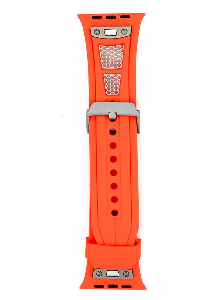MOCOM 49mm Watch Straps Silicone Rubber For Apple Watch Mocom Orange  - Image 1