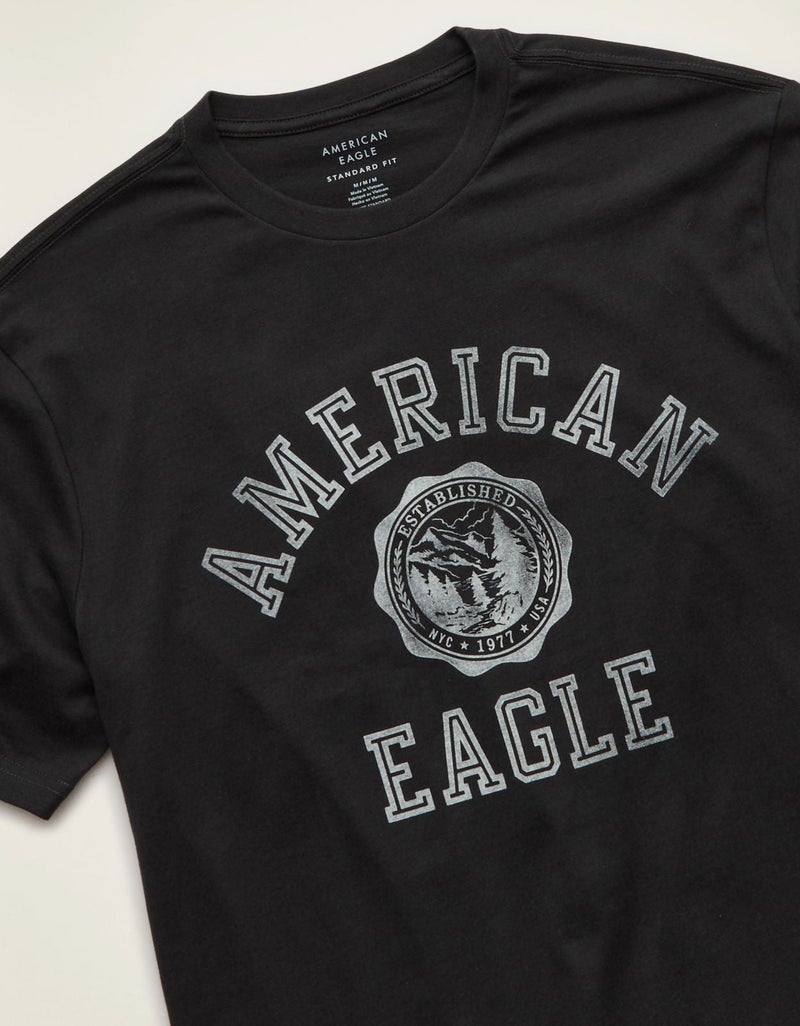 American Eagle AE Standard Fit Graphic Logo T-Shirt - Image 4
