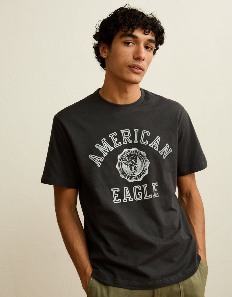 American Eagle AE Standard Fit Graphic Logo T-Shirt - Image 1