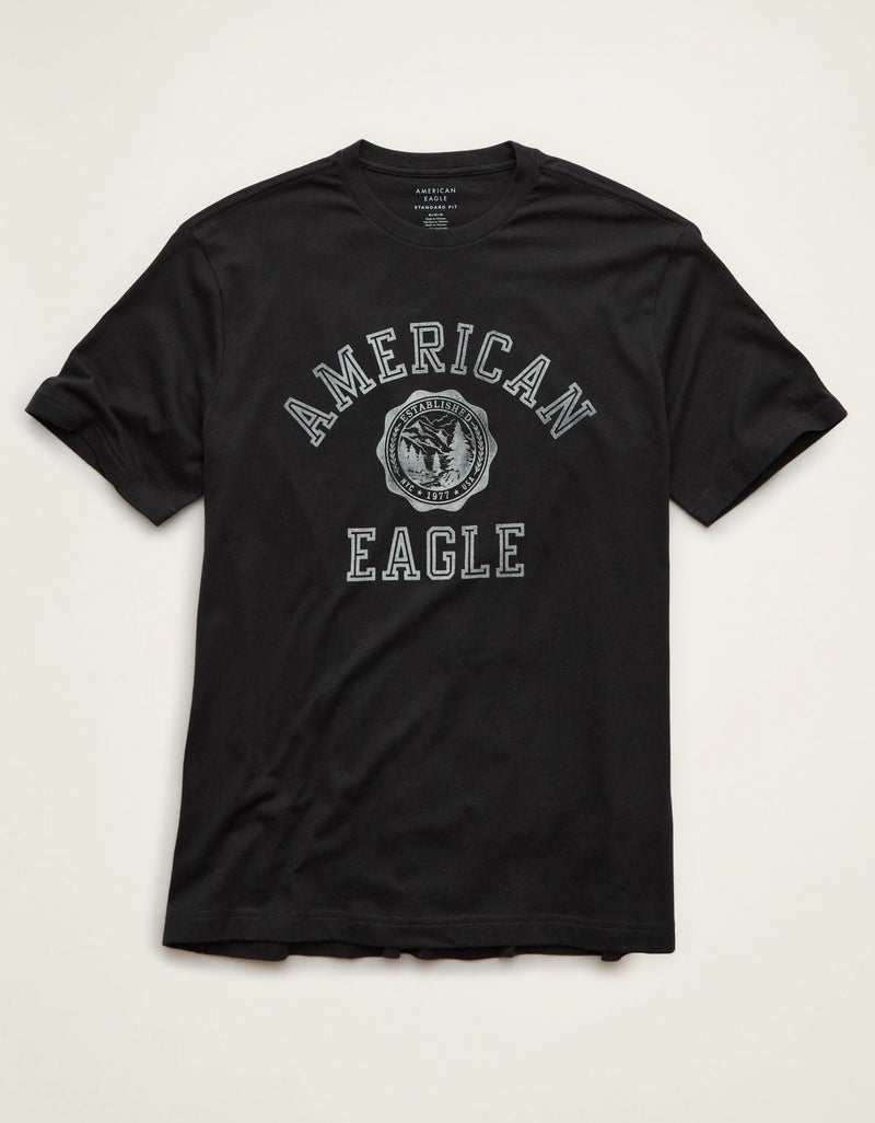 American Eagle AE Standard Fit Graphic Logo T-Shirt - Image 5