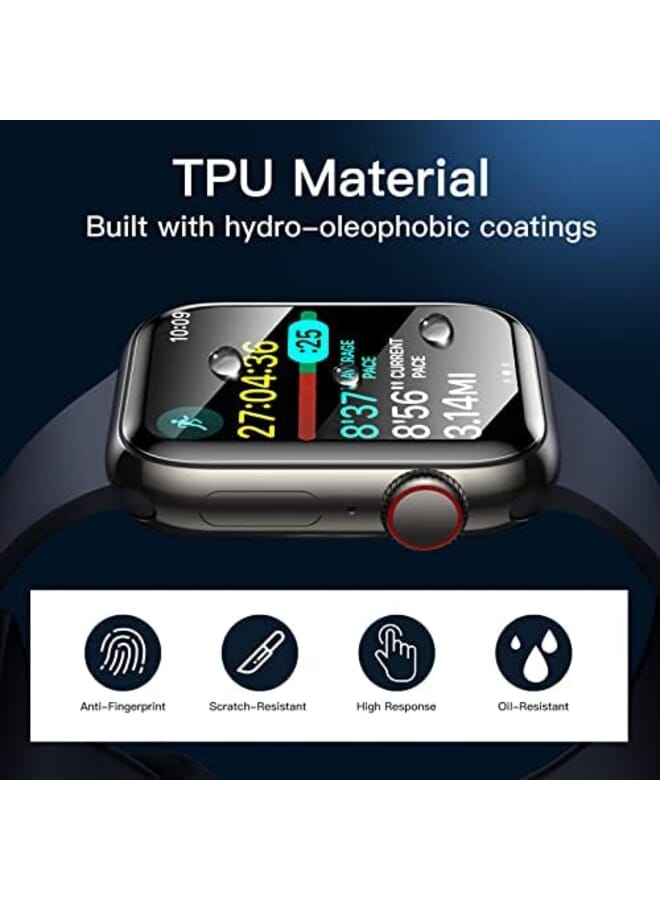 Jetech Screen Protector For Watch Series 9 8 7 45Mm Flexible Tpu Film Anti Scratch Hd Clear 3 Pack - Image 4