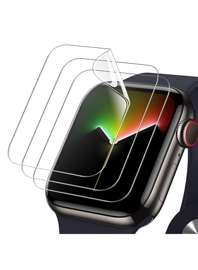 Jetech Screen Protector For Watch Series 9 8 7 45Mm Flexible Tpu Film Anti Scratch Hd Clear 3 Pack - Image 1