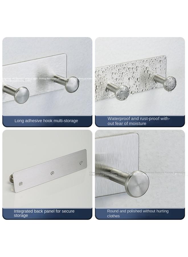Bluejw Punch-free Stainless Steel Round Single Hook Mushroom Hook Toilet Door Rear Multi-function Wall-mounted Clothes Hook In Stock - Image 5