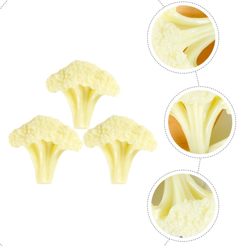 3Pcs Fake Models Decorative Vegetable Models Faux Vegetable Toys Restaurant Display Props - Image 3