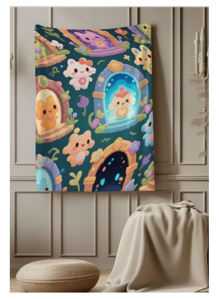 عام بطانية رقيقة من الفانيلا (دافئة ومريحة، ومناسبة للنوم واستخدام الألعاب وإزالة الغبار ومقاومة للرمل) 150 سم * 200 سم - 761 - Image 3