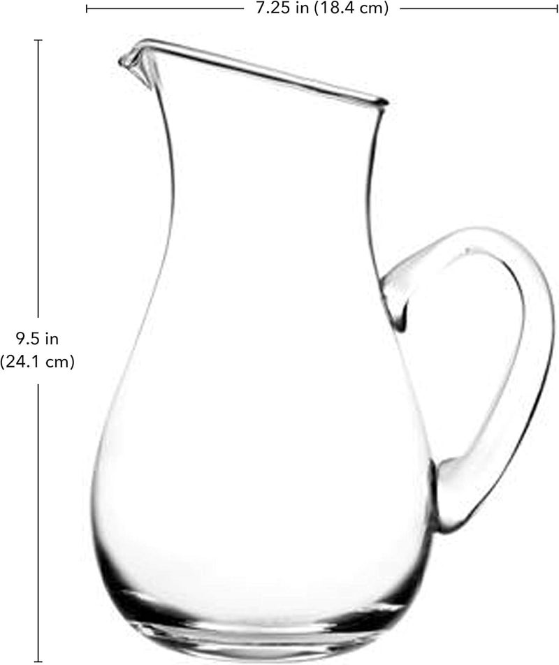 Glaver's Glass Water Pitcher with Spout – Elegant Serving Carafe for Water, Juice, Sangria, Lemonade, and Cocktails – Crystal-Clear Glass Beverage Pitcher. - Image 2