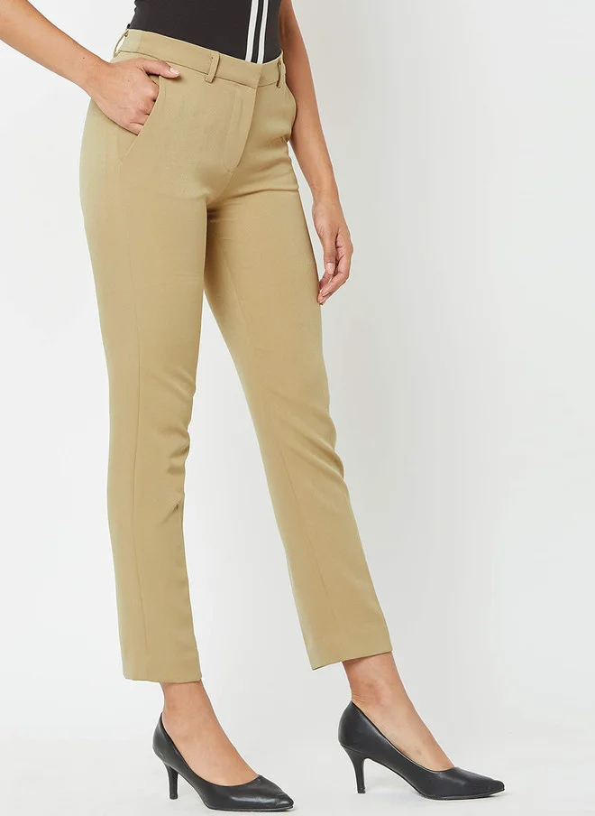 Salt Attire SALT ATTIRE Women Tailored Slim Fit Formal Trousers