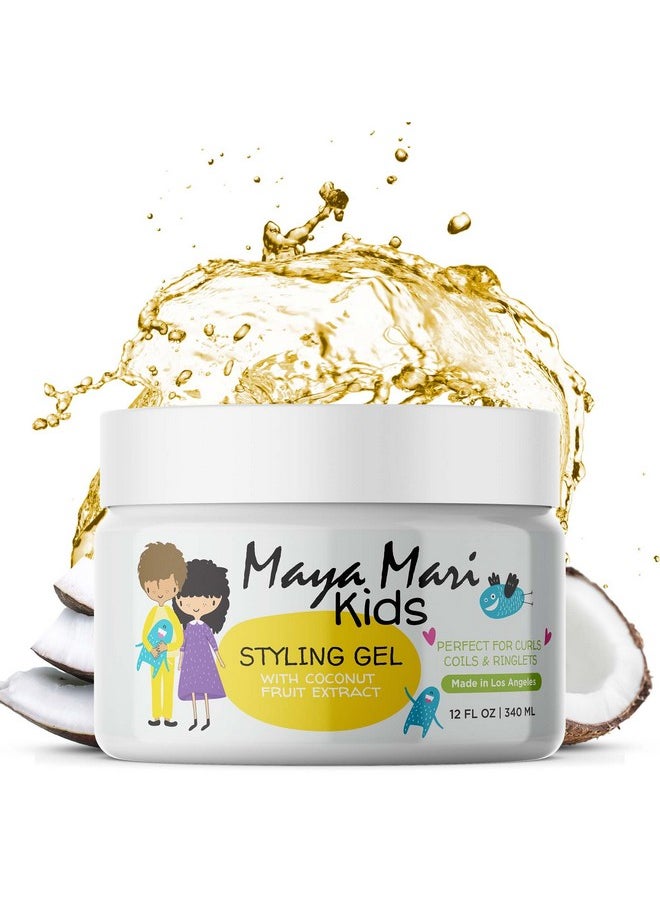 MAYA MARI MAYA MARI Kids Hair Styling Gel with Coconut Fruit Extract | Safe & Gentle Baby Hair Gel | Sulfate-Free Toddler Hair Products for Boys & Girls, 12 oz  - Image 1